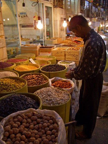 Dried food merchant, Tehran, Iran