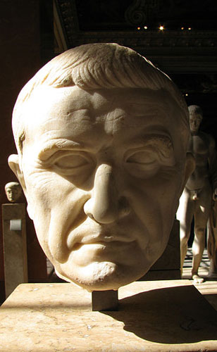 Crassus defeated by the Parthians at the Battle of Carrhae.