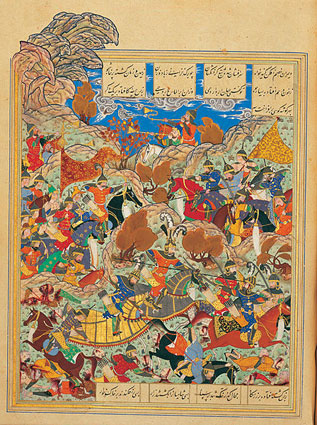 Timur defeats the Mamluk Sultan Nasir-ad-Din Faraj of Egypt.