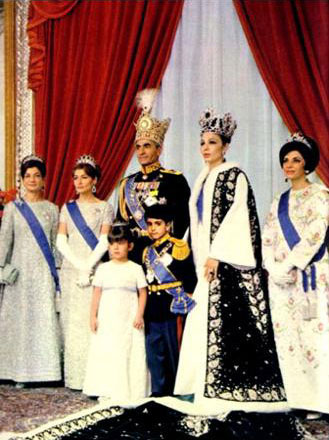 Official photograph of the Coronation of the Shah of Iran.