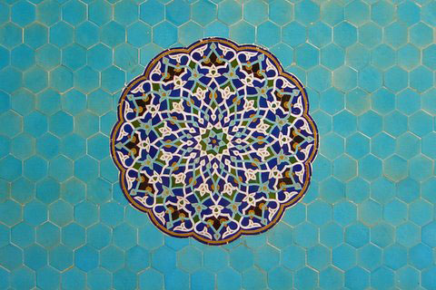 Mosque mosaic, Yazd.