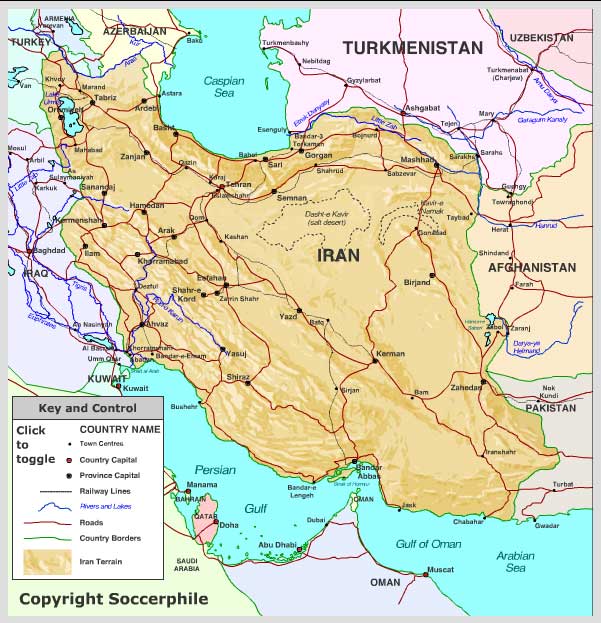 Iran map.