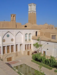 Khune Ehsan Courtyard, Kashan, Iran.
