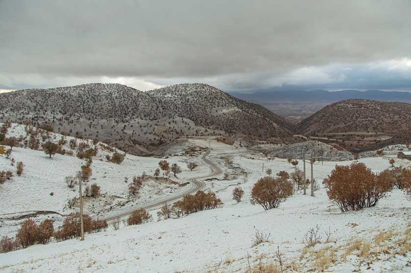 View of Kermanshah and mountains.