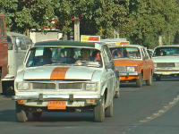 Tehran taxis.